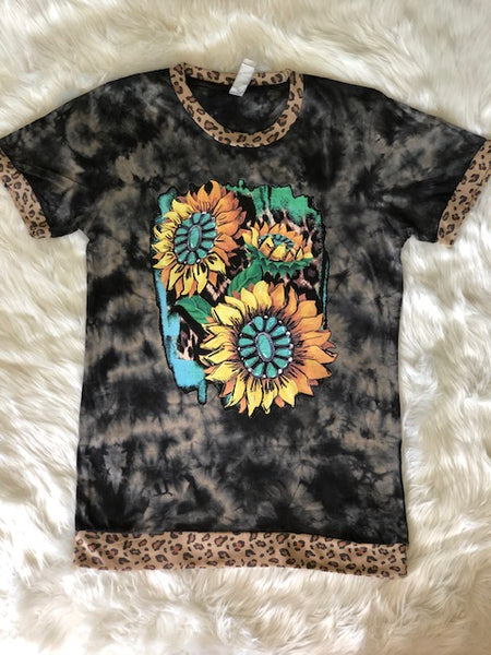 Women's Tie-Dye Sunflower