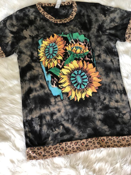 Women's Tie-Dye Sunflower