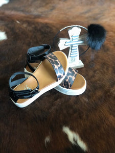 Black/Leo Sandal