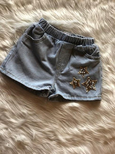 Star Denim Shorts