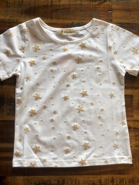 Twinkle Star Top White