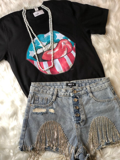 American Lips Tee